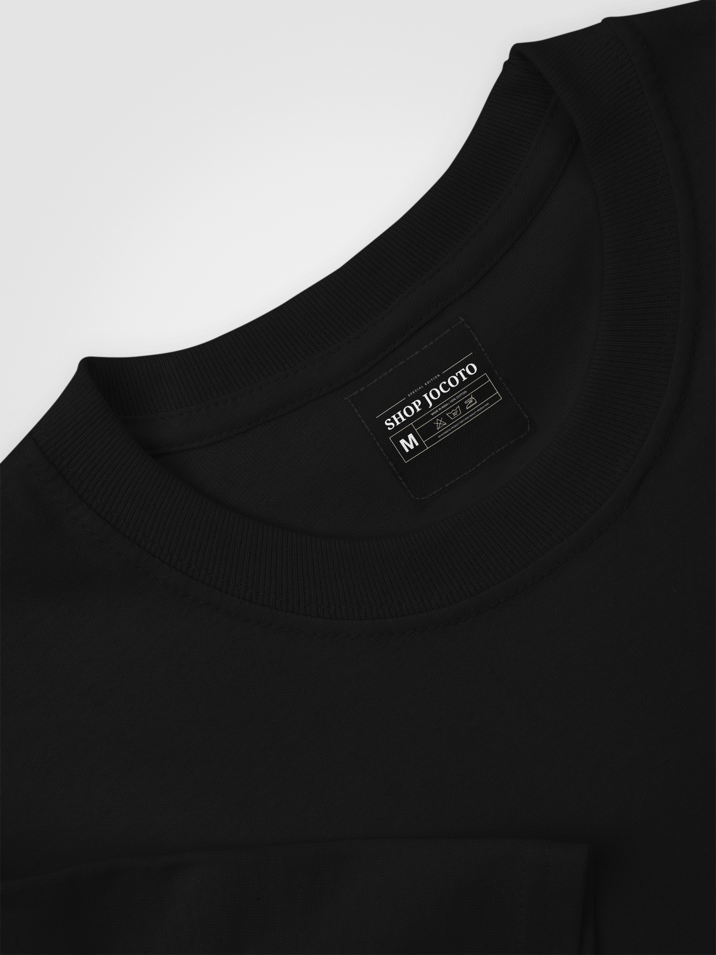 Men's Oversized Black Shark Graphic T-Shirt – Premium Cotton Back Print Streetwear Tee