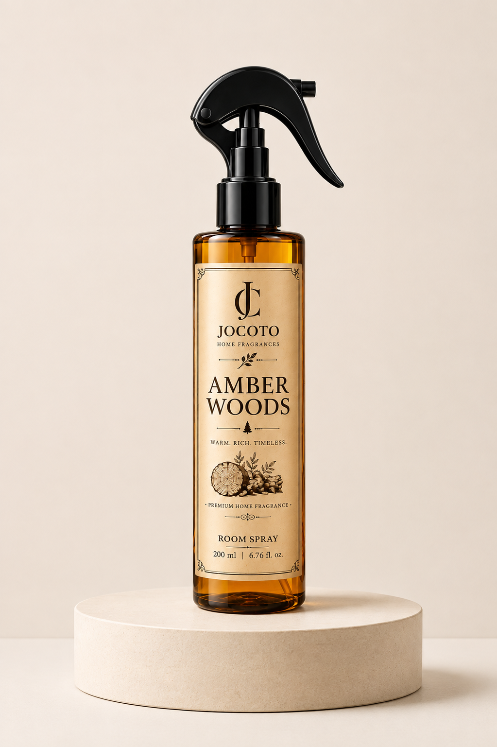 Jocoto Amber Woods Premium Room Spray – 200 ml