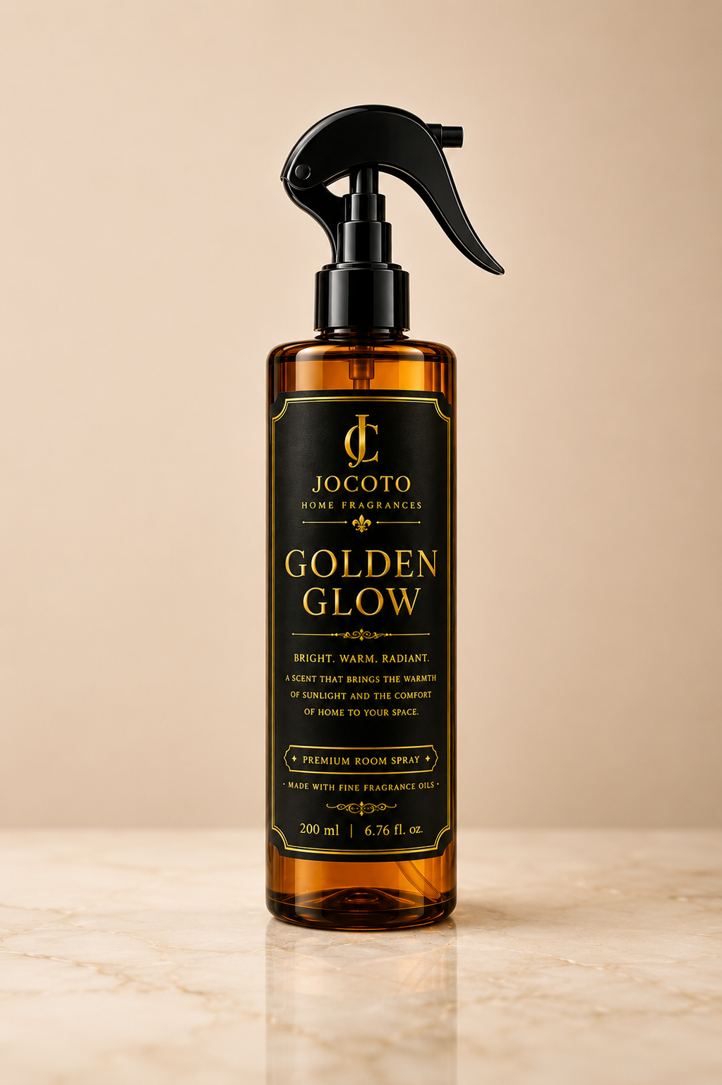 Jocoto Golden Glow Premium Room Spray – 200 ml
