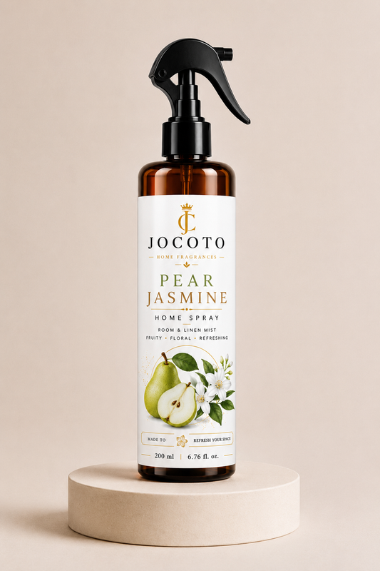 Jocoto Pear Jasmine Home Spray – Fruity, Floral & Refreshing Room Spray, 200 ml