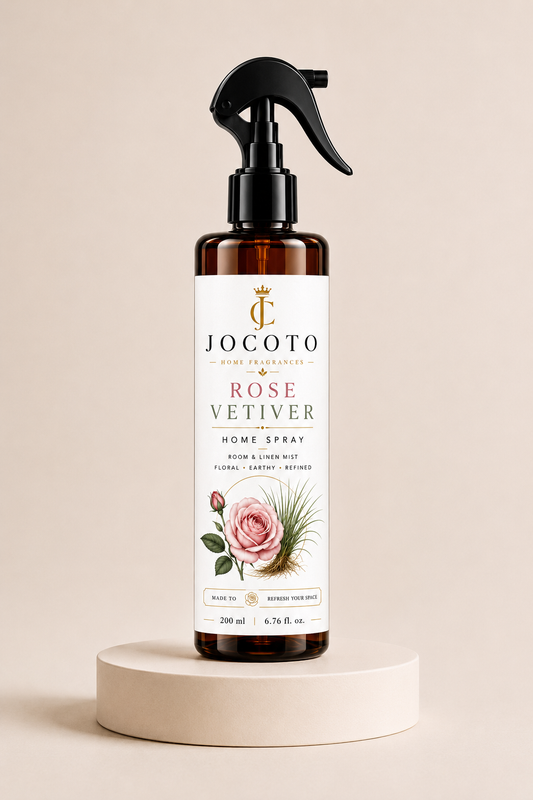Jocoto Rose Vetiver Home Spray – Floral, Earthy & Refined Room Spray, 200 ml