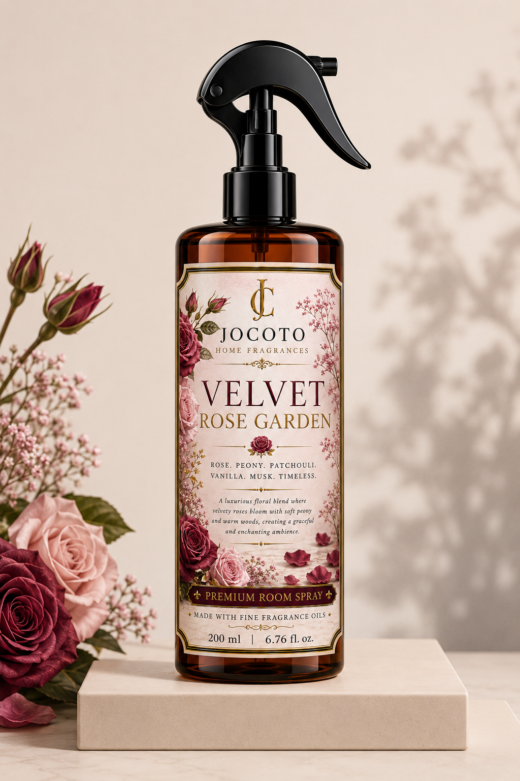 Jocoto Velvet Rose Garden Premium Room Spray – 200 ml